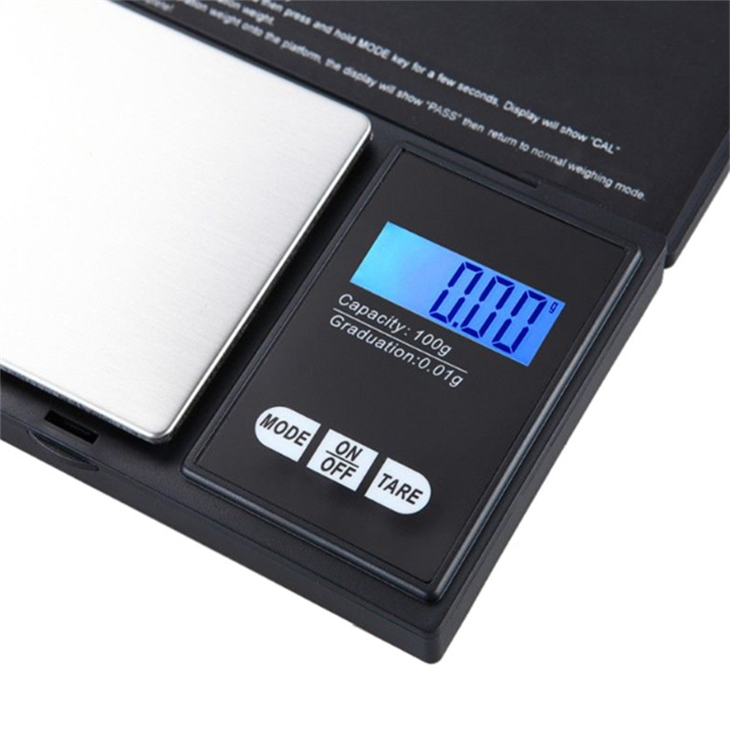 100g * 0.01g Mini LCD Electronic Digital Pocket Scale Jewelry Gold Diamond Weighting Scale Gram Weight Scales JL1765