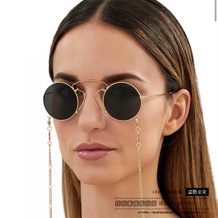 2023 Nouvelle année de designer de luxe nouvelle chaîne ovale de la famille G ins même lunettes de soleil personnalisées de Ni Ni GG0991S