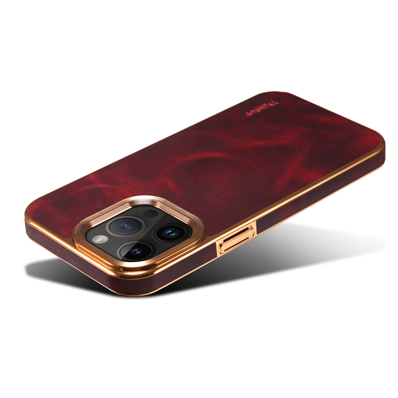 Luxe lederen beplating Vogue telefoonhoes voor iPhone 14 13 12 Pro Max Duurzaam slank zakelijk Volledige beschermende zachte bumper Retro effen kleur zakelijke achterkant