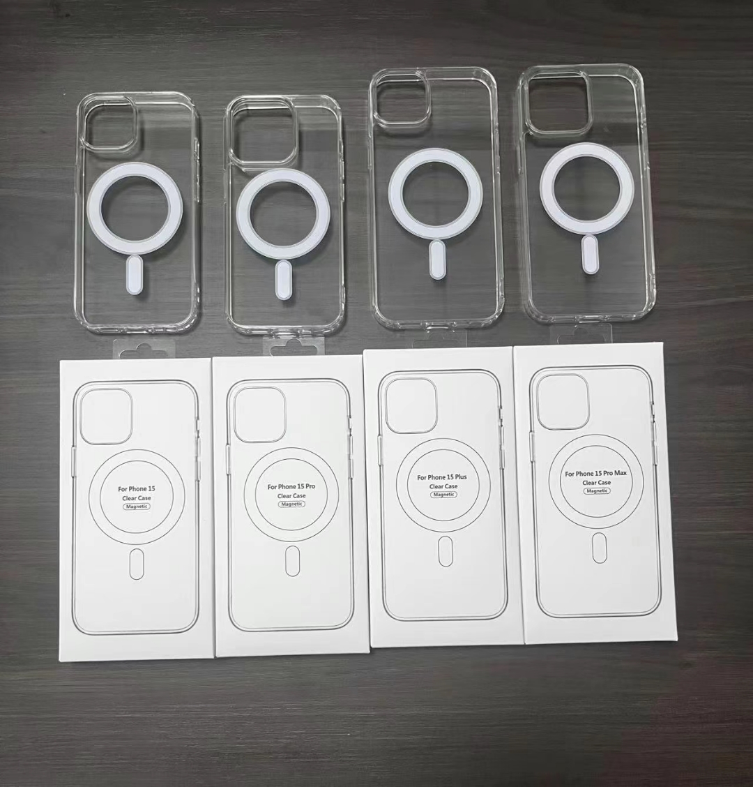 Coques de téléphone antichoc en acrylique transparent pour Samsung Galaxy Z Fold 5 4 3 Flip 5 4 iphone 15 14 13 Pro Max magnétique avec chargement sans fil