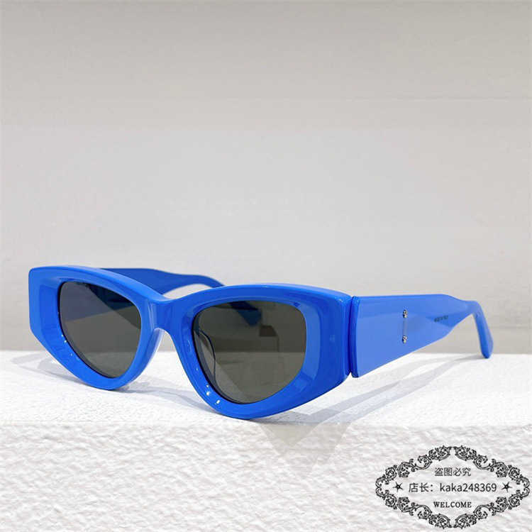 New Luxury Designer Family B's New Plate Cat's Eye Sunglasses Men and Women's Ins Popular Online Stars نفس النظارات الشمسية BB0243