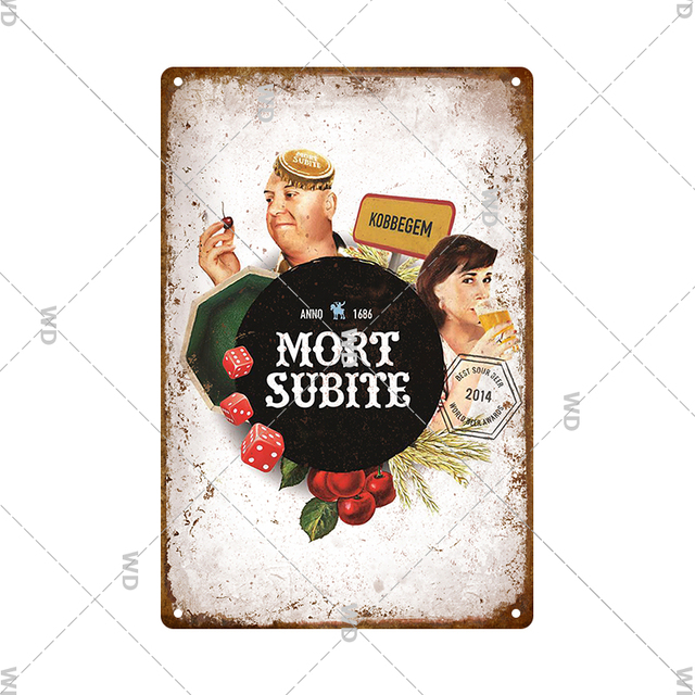 Bière Marque Vintage Tin Sign Célèbre Bière En Métal Signe Décoratif Plaque Murale Rétro En Métal Affiche Pour Garage Man Cave Bar Pub Home Club Personnalisé Mur Décor 30X20CM w01