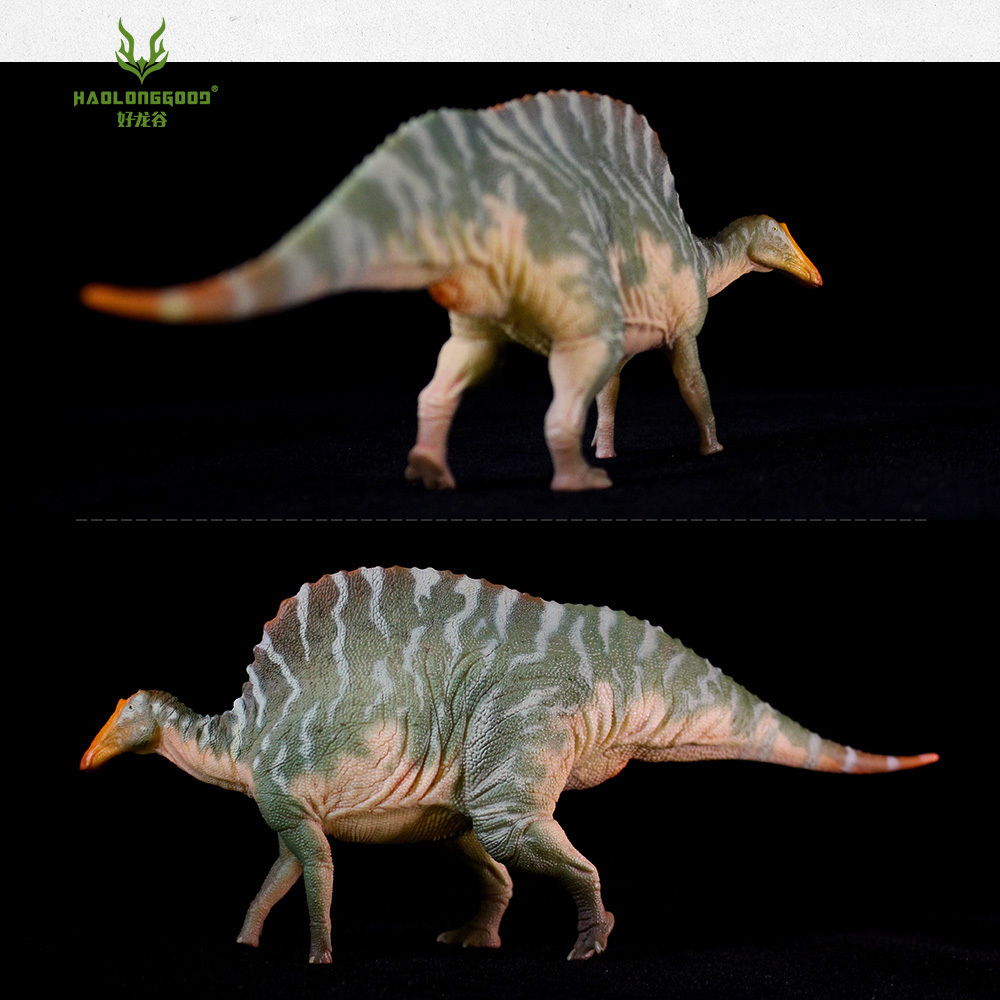 アクショントイフィギュアバージョンhaolonggood 1 35 ouranosaurusは親指スパイク恐竜おもちゃ古代プレヒストロイアニマルモデル230802を持っています