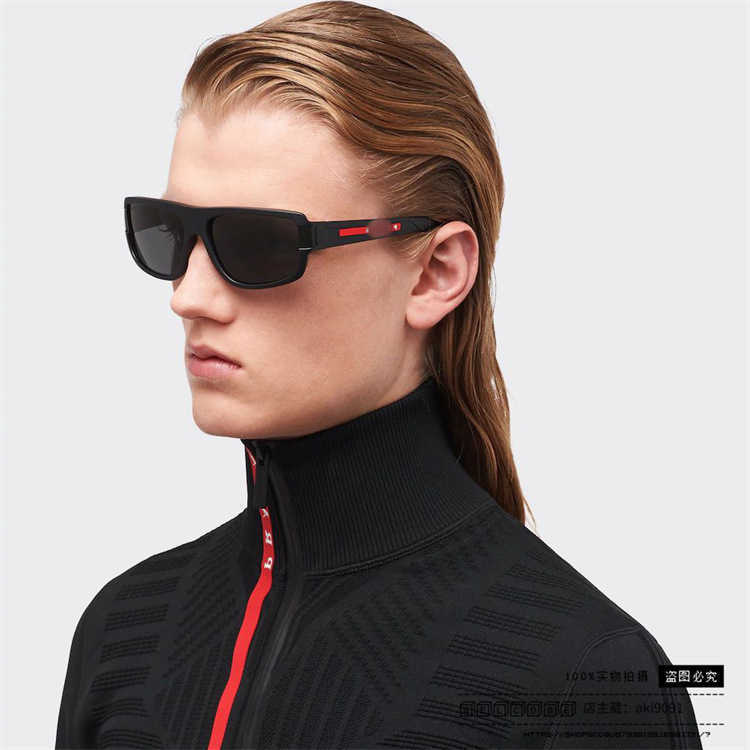 2023 Новый роскошный дизайнер П. Большая рама для верховой езды солнцезащитные очки Ветровой сеть красный же стиль лыжные очки SPS03W солнцезащитные очки