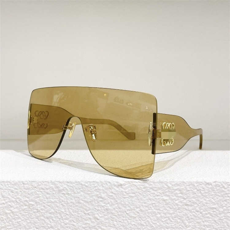 2024 Lüks Tasarımcı Yeni Lüks Tasarımcı Güneş Gözlüğü Luo Yijia Goggles Erkek Kişilik Ins One Piece Lens Jelly Renk Güneş Gözlüğü Kadın Moda