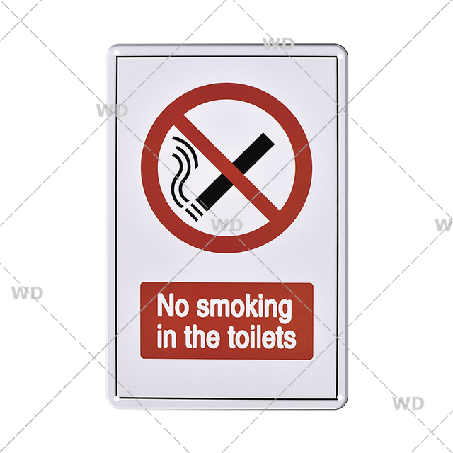 Ingen rökning vintage tennskylt rolig toalett metallplatta varning vedio retro plack för garage fara dörr man grotta hem rum toalett väggdekor 30x20 cm w01