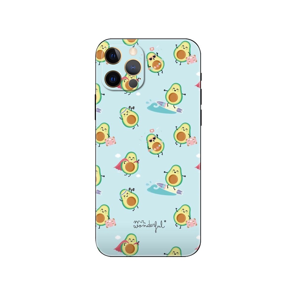 Cute Avocado Soft TPU Case For Iphone 15 Plus 14 Pro MAX 13 12 11 XR XS 8 7 Iphone15 Fashion Lovely Heart Love Lover Smile Happy Silicone Mobile Phone Back Cover