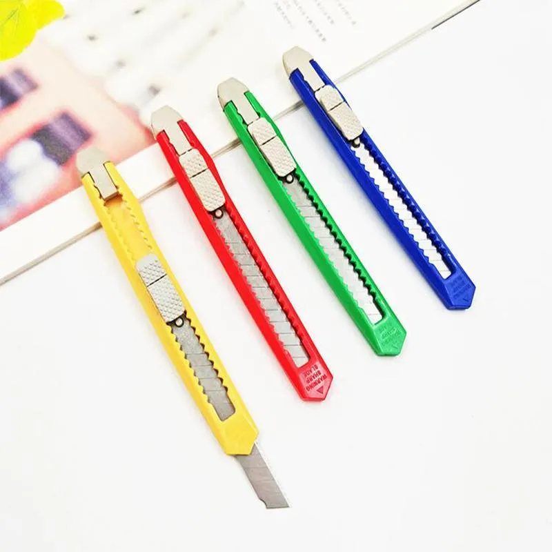 wholesale Creative Metal Utility Knife Push-pull Cutting Paper Knifes Envelope Cut Tool with Blade