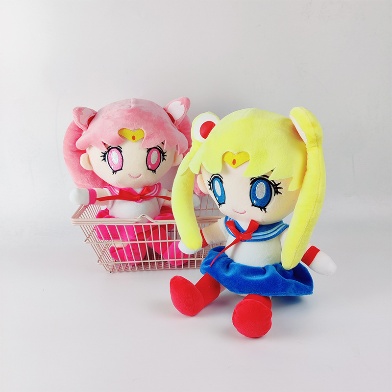 Fabrika Toptan 20cm 2 Stil Sailor Moon Luna Peluş Oyuncak Animasyon Filmi ve Televizyon Kızlarının En Sevdiği Hediyeler