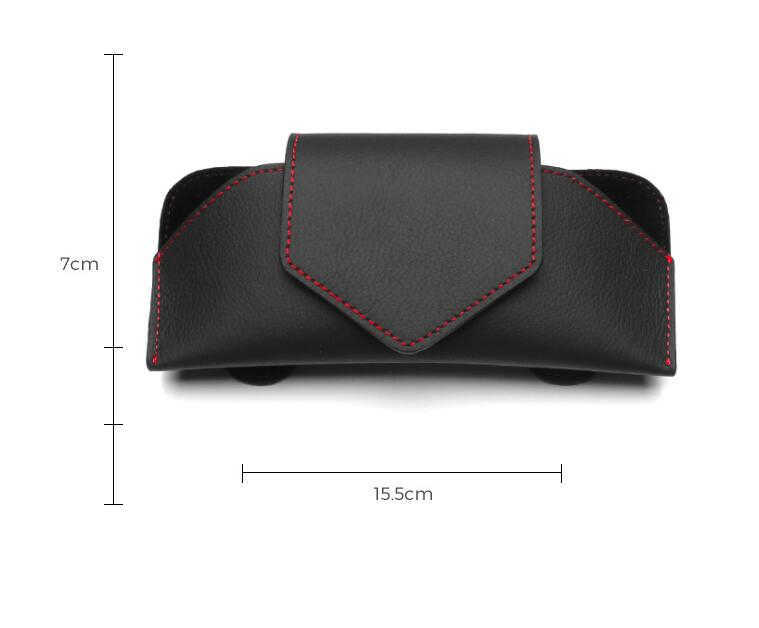 2024 2024 Car Glasses Case Auto Sun Visor Glasses Holder Sunglasses Clip Card Ticket Holder Universal Multi-Function Car Accessories