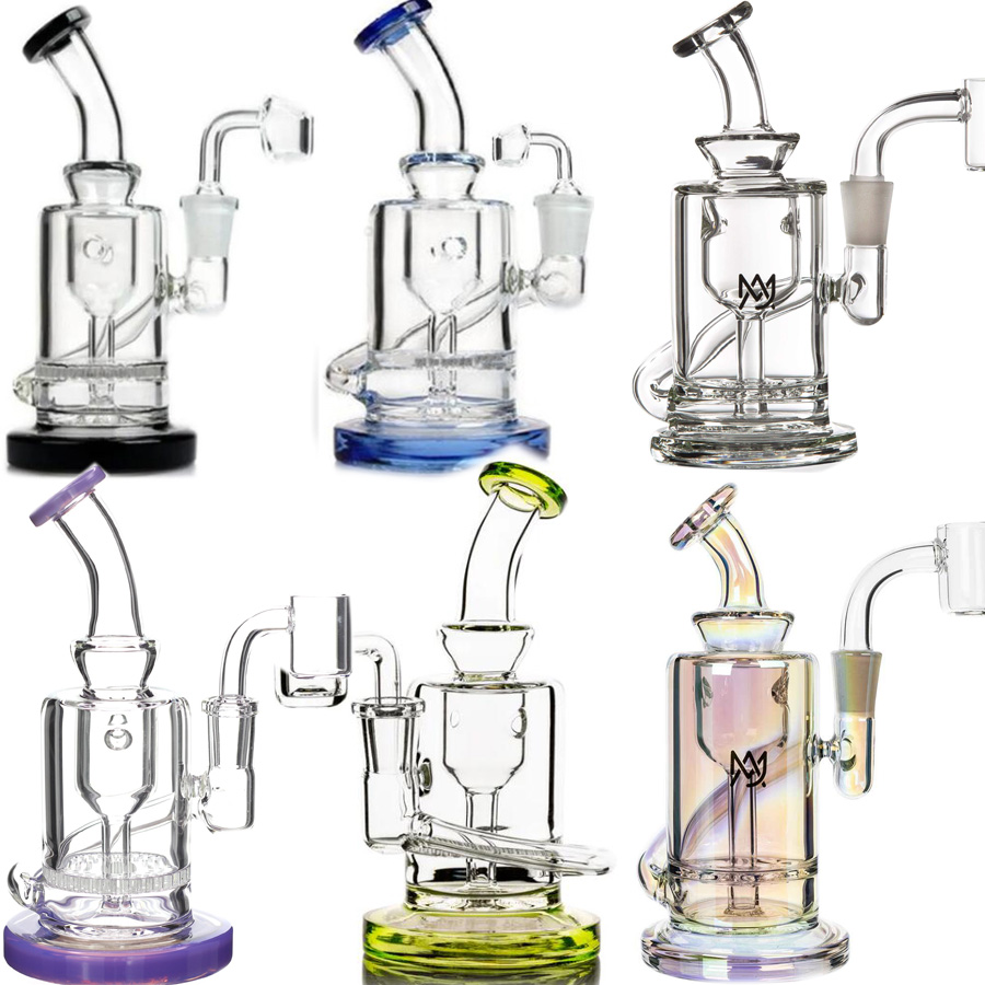 14 cm Mini Booreilanden Waterpijpen Shisha Schedel Glas Water Bongs Rook Pijp Dab Recycler Unieke Bong Met 10mm banger