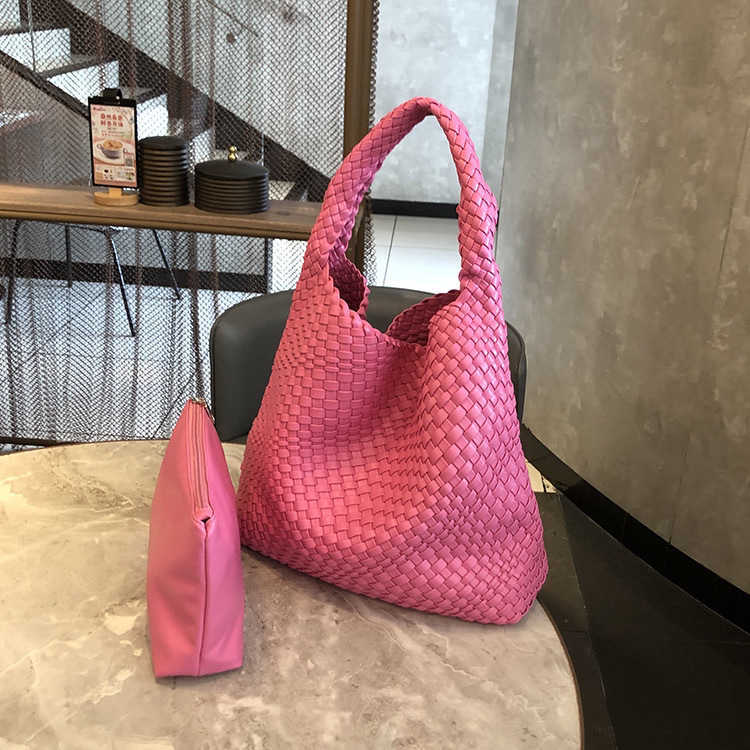 Abottegas Tote Bag Vneta Jodie Mini Teen Intrecciato Designer Design handgemaakte geweven tas voor damestas Veelzijdige schoudertas Hoge capaciteit