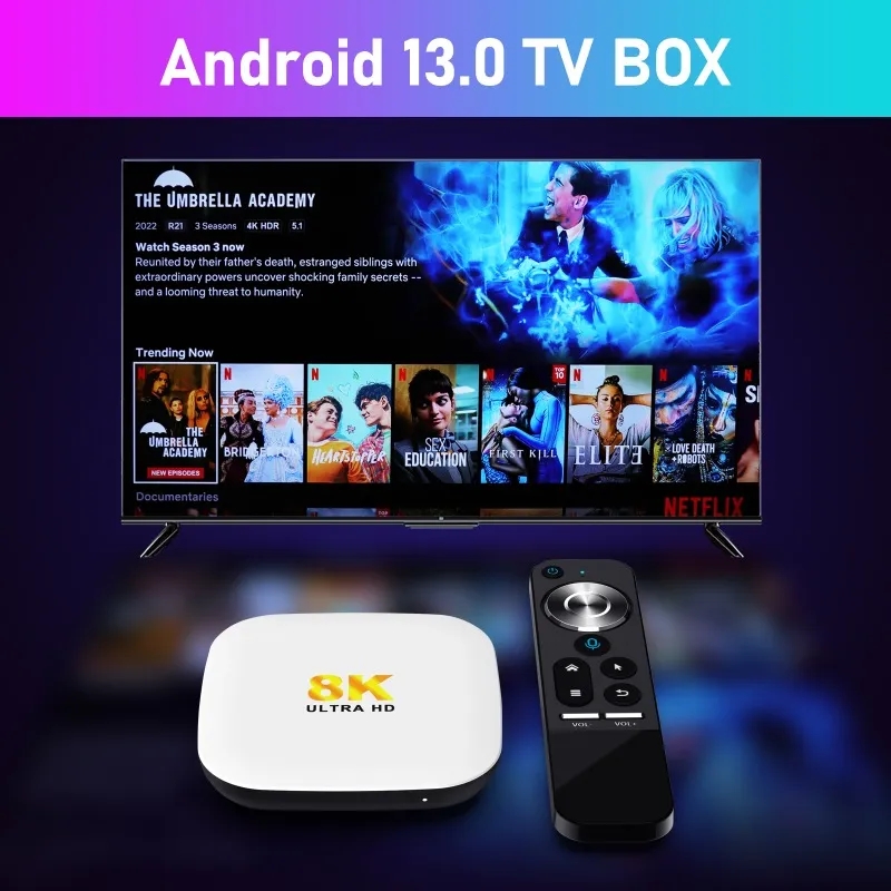 H96 Max M2 RK3528 Smart TV Box Android 13.0 WIFI6 Suporte 8K H96Max Ultra HD Set Top Box Media Player 64GB 32GB 16GB
