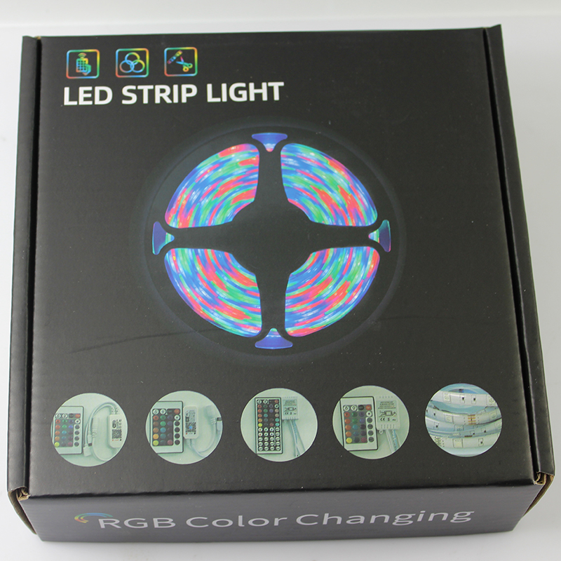 Tira de luces LED 5050 RGB lámpara de Control remoto DIY tiras de luces LED para correr fiesta en casa decoración de Navidad luz inteligente