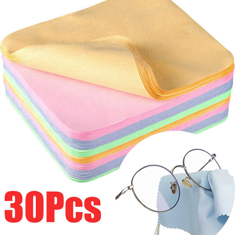 30 st Microfiber Brillen Doeken voor Gevoelige Oppervlakken Lenzen Kleding Brillen Schermen Camera Lenzen Reinigingsdoekjes