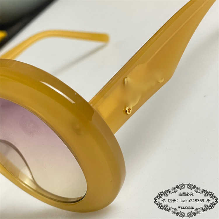 2023 Neue Luxus-Designer-Sonnenbrille Luo Yijiafeng Weibliche Sterne Gleiche Runde Sonnenbrille Männliche Mode LW40089