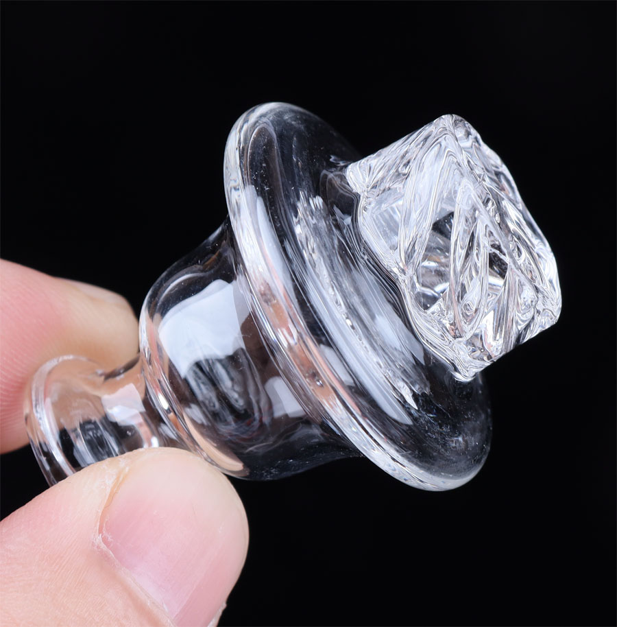 Banger al quarzo fumante con tappo in carb Terp Pearls 10mm 14mm 18mm maschio femmina bong rig