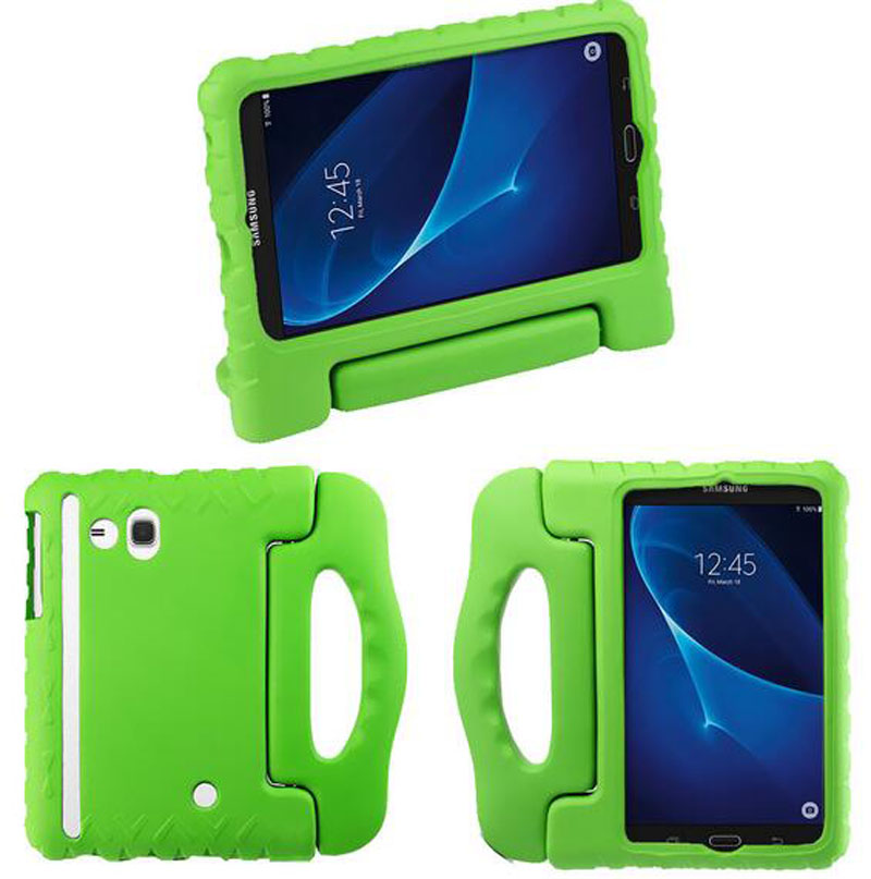 Crianças crianças lidar com suporte eva espuma macia à prova de choque tablet pc casos capa de silicone para apple ipad mini 2 3 4 ipad air pro 12.9 pro 11 hd8 samsung kindfire capa traseira dhl