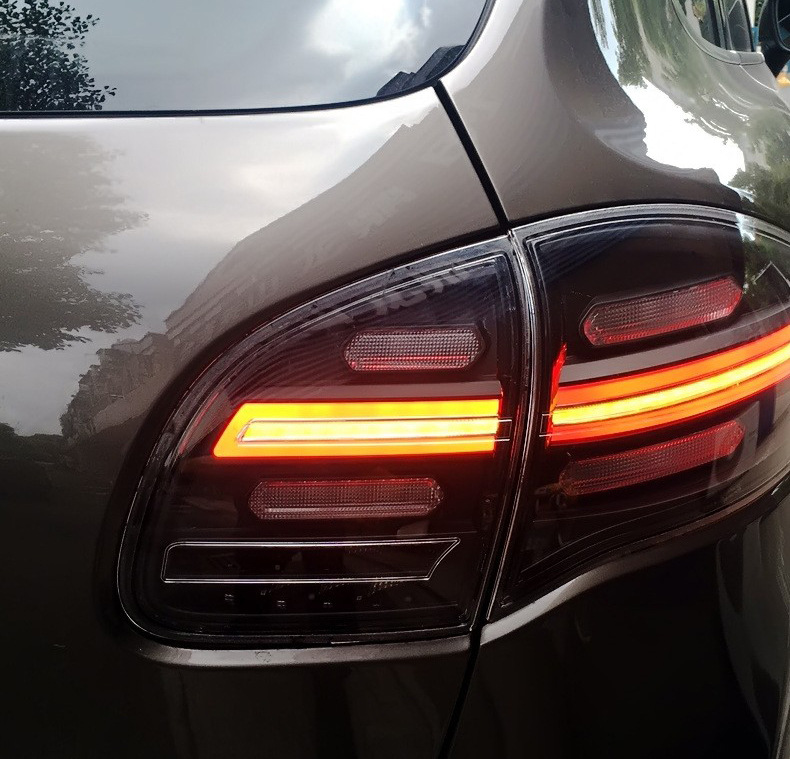 Assemblaggio fanale posteriore a LED completo Porsche Cayenne 2011-2014 Luci di marcia Luce freno e indicatori di direzione