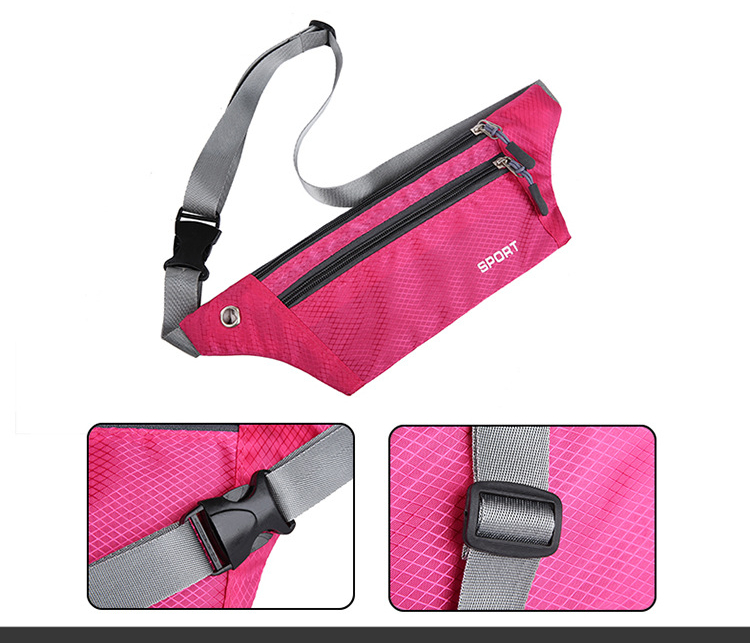 Mobiltelefon midjesäckar utomhus mode som kör fritidssport Fanny Pack Cross-Body Sports Bag