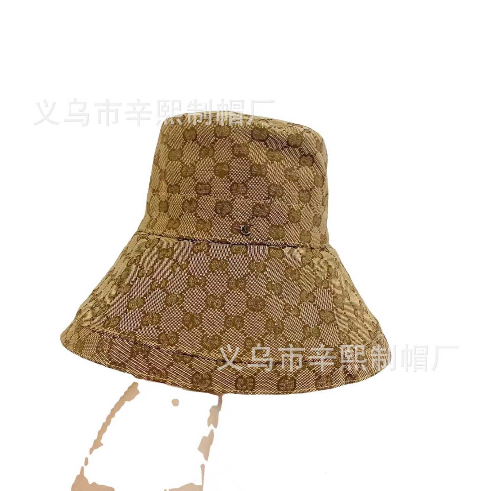 Boll Caps Designer 23 Ny kvalitet version G Family Jacquard Oversize Brim Bucket Hat Men and Women's Fashionable Sunshade Basin Puazdesigner Luxury Ru62