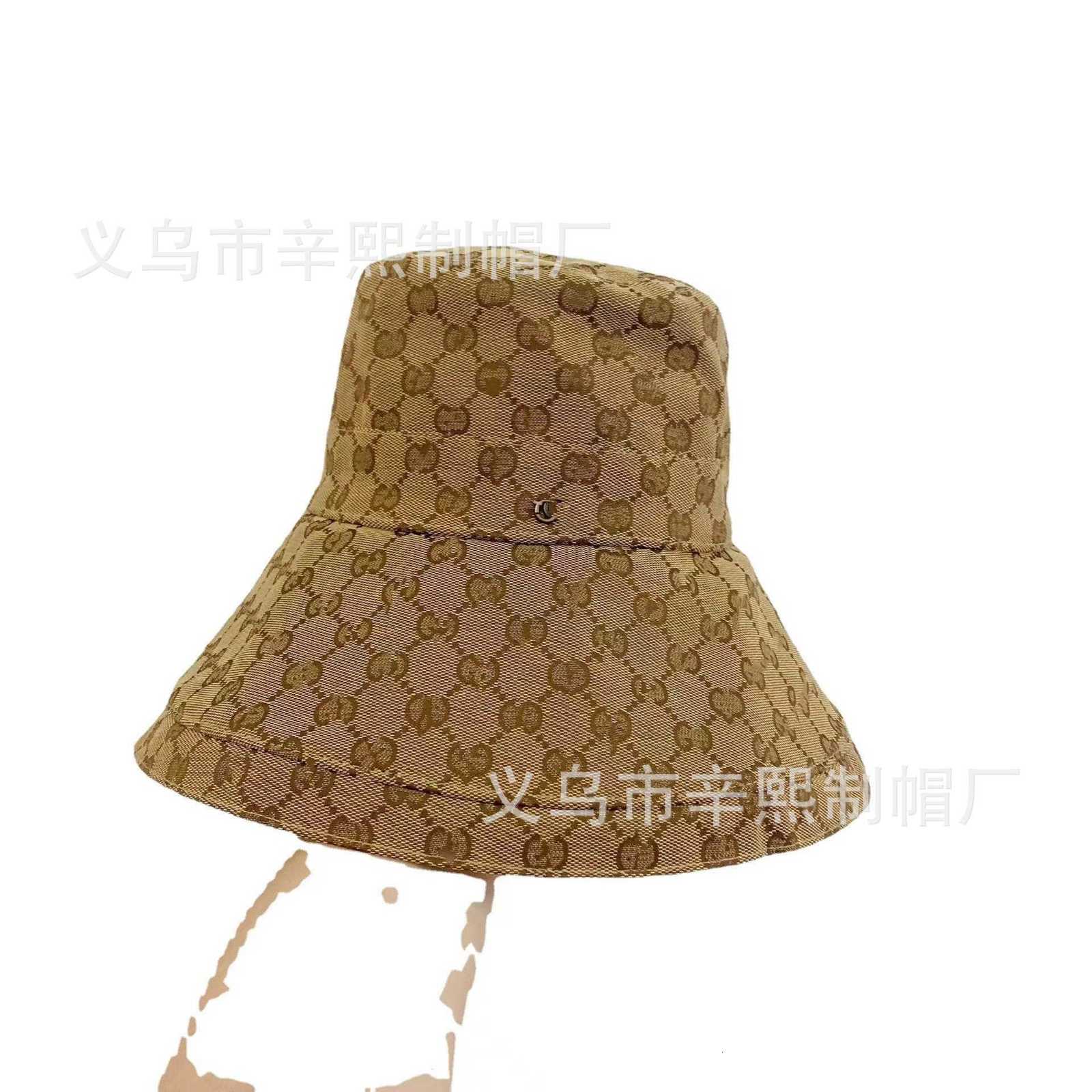 Ball Caps designer 23 New high quality correct version G family jacquard letter oversize brim Bucket hat men and women`s fashionable sunshade basin PUAZ