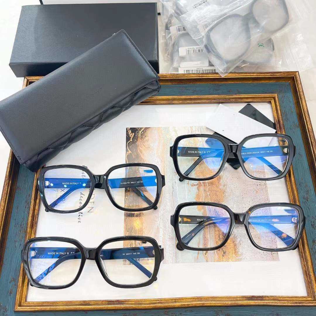 2024 Top designer nuovi occhiali da sole di design di lusso Xiangjia Ouyang Nana Star è popolare su Internet.Gli stessi occhiali a scatola magica in faccia possono abbinarsi a CH5408