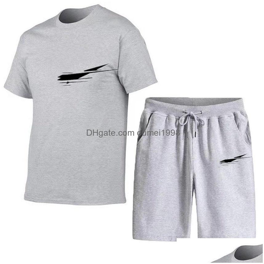 Męskie dresy letnie moda na świeżym powietrzu męskie i damskie szorty sportowe zestaw koszulki z krótkim rękawem drukowana marka odzieży Dwutyczne dhol1