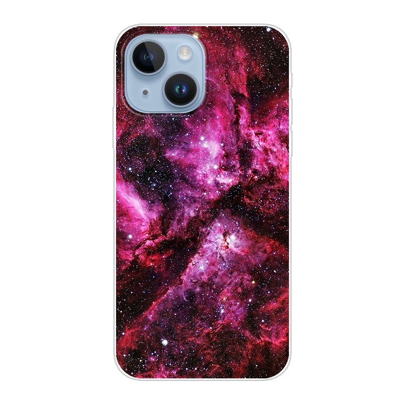 Space Astronaut Soft TPU -fodral för iPhone 15 Plus 14 Pro Max 13 12 11 XR XS 8 7 iPhone15 Fashion Starry Sky Night Sky Moon Ocean Mobile Mobiltelefon Back Cover Skin