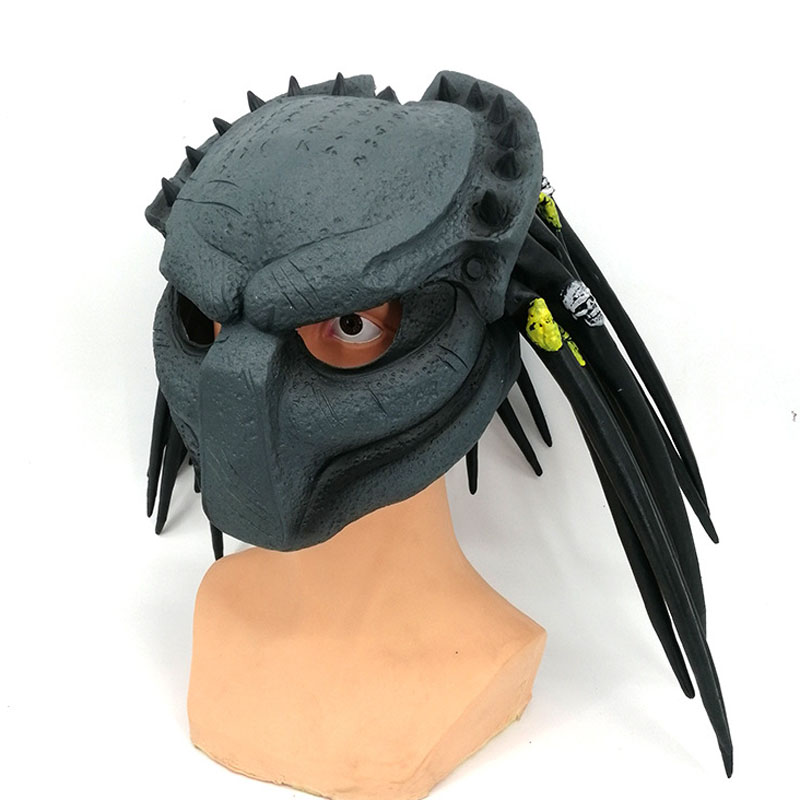 Maski imprezowe film Alien vs Predator Cosplay Mask Halloween Costume Akcesoria Props Latex