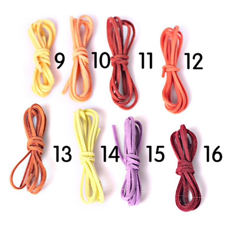 1pack x 1 мм 3 мм кожаный шнур, кожаный ожерелье для шнурных полос веревки для браслетов, изготовленный 3 мм замшевые шнуры плоски