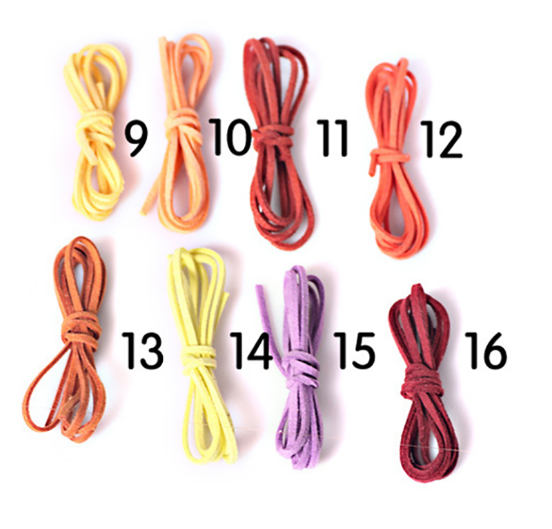 1 confezione da 1 m di cordoncino in pelle da 3 mm, cordoncino in pelle collane, strisce di corda bracciali, cordoncini in pelle scamosciata da 3 mm, piatti, creare gioielli con bracciale