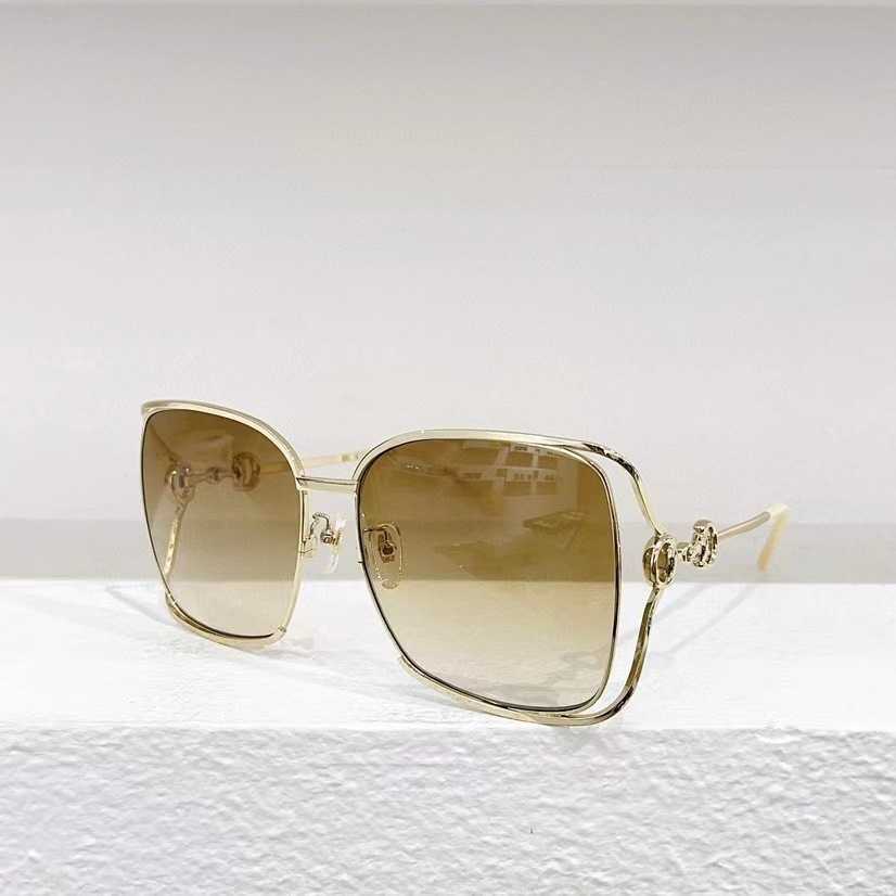 2024 Designer Fashion Luxury Designer Sun occhiali da sole 23xia 8 New G-Net Red Stesso stile Omplami da sole da sole versatili personalizzati GG1020