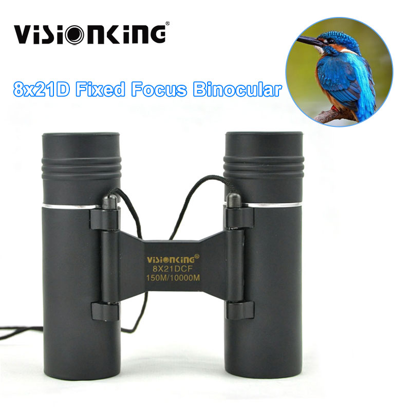 VisionKing 8x21 Professionell binokulär teleskop Fixat Focus Scope Hunting Bird Watching Spyglass Telescopic Camping Equipments