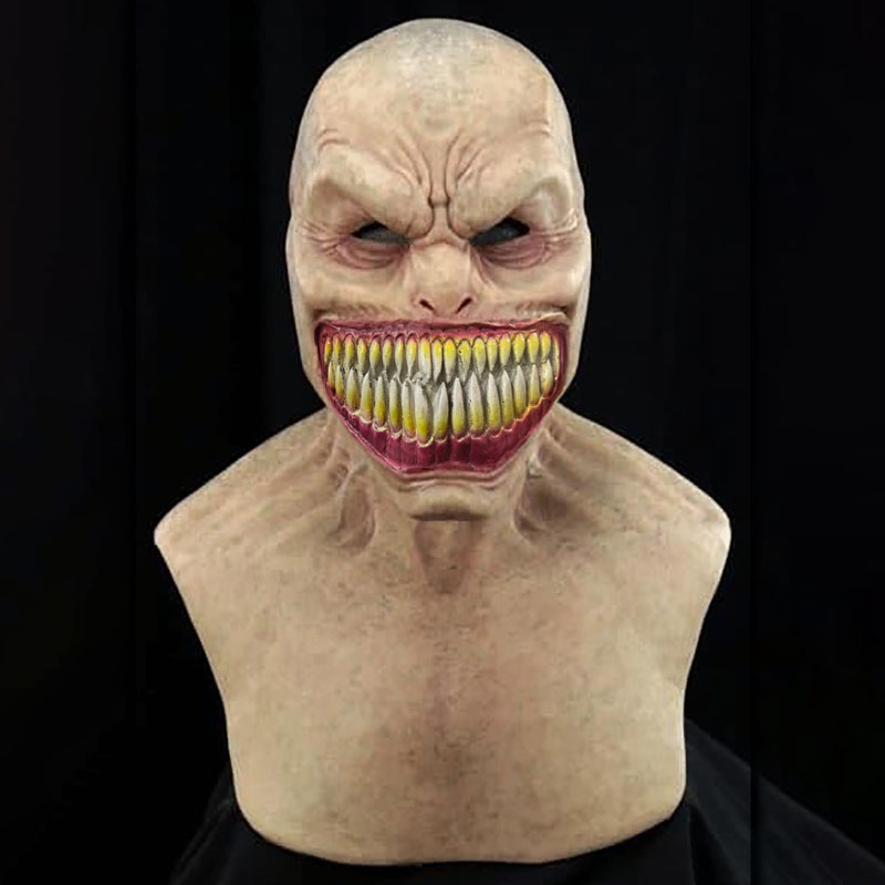 New Party Masks Adult Horror Trick Toy Scary Prop Latex Mask Devil Face Cover Terror Creepy Practical Joke For Halloween Prank Toys