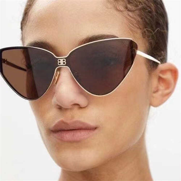 2024 Luxusdesigner neuer Luxus -Designer -Familie Bs New Cat's Eye Sonnenbrille Mode Männer- und Frauen -Ins Beliebte Online -Stars gleiche Sonnenbrille BB0191 Style 1