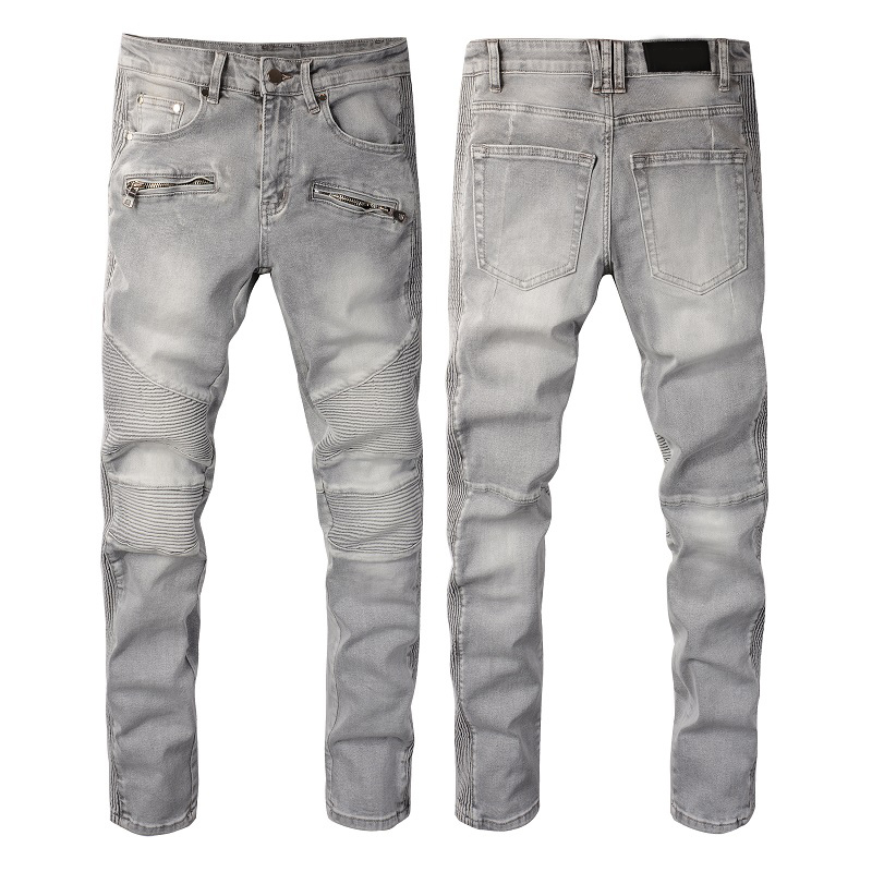 dżinsy dla mężczyzn dżinsy dla mężczyzn dżinsy europejskie dżinsowe spodnie męskie spodnie spodnie motocyklowe hafty rowerzowe rozryte dla trendów bawełniane dżinsy mody męskie
