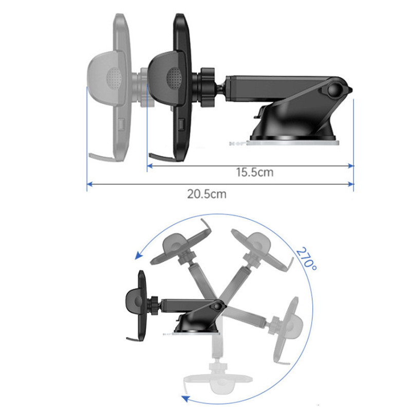 Держатель автомобильного телефона Sucker для Mount Stand GPS Telefon Mobile New Cell Support для iPhone 14 13 12 11 Pro Xiaomi Huawei Samsung