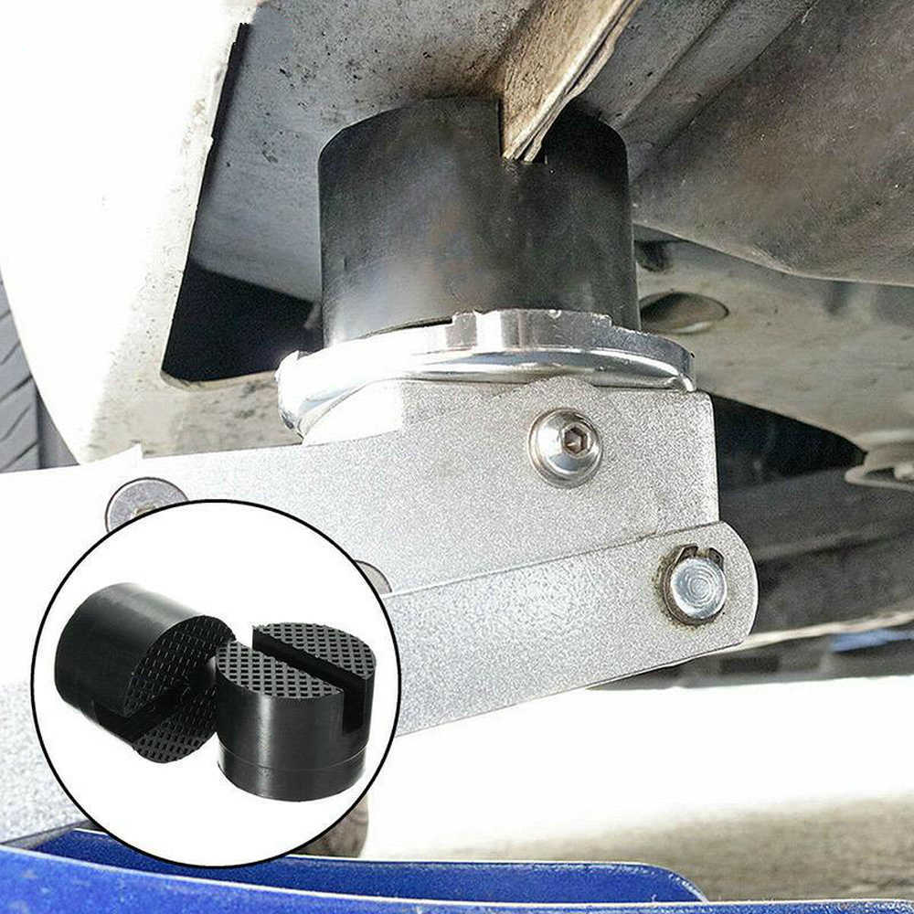 Neue Auto Lift Jack Stehen Gummi Pads Schwarz Gummi Schlitz Boden Jack Pad Rahmen Schiene Adapter für BMW Audi Benz Skoda Ford Toyota