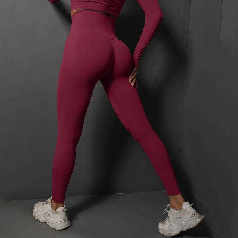 Leggings sans couture Sport femmes Fitness Push Up Yoga pantalon taille haute hanche-levage entraînement course Scrunch Sportswear Gym collants