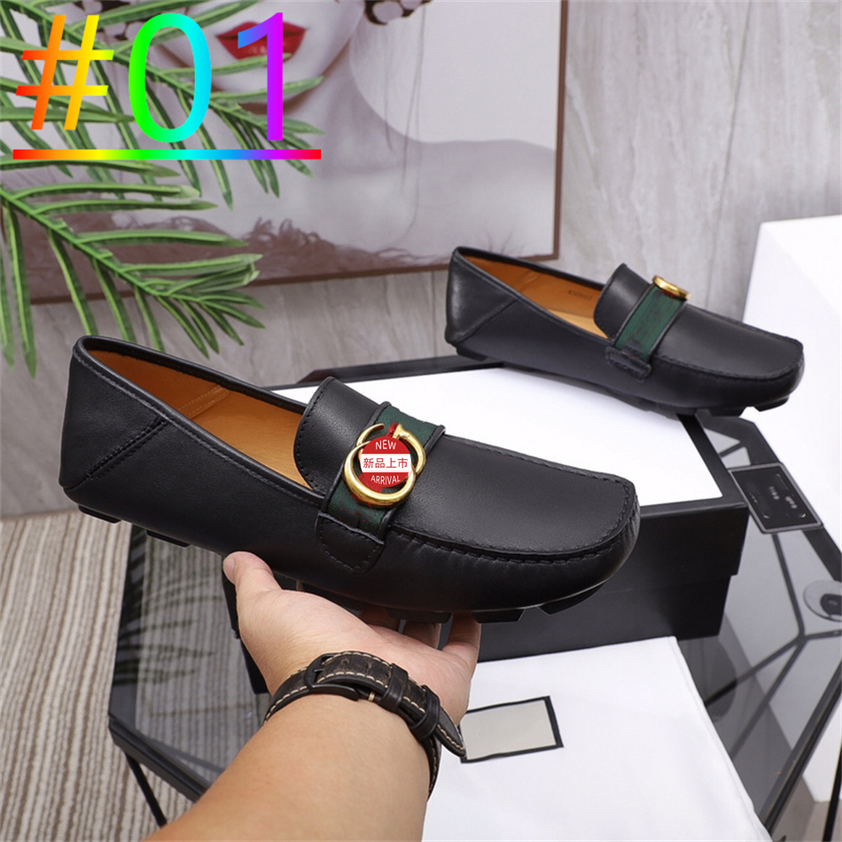 Top Interlocking High Quality Designer G Dress Shoes Men Loafers Luxury Mules Leather Letters 2022 New GGity gex size 38-46