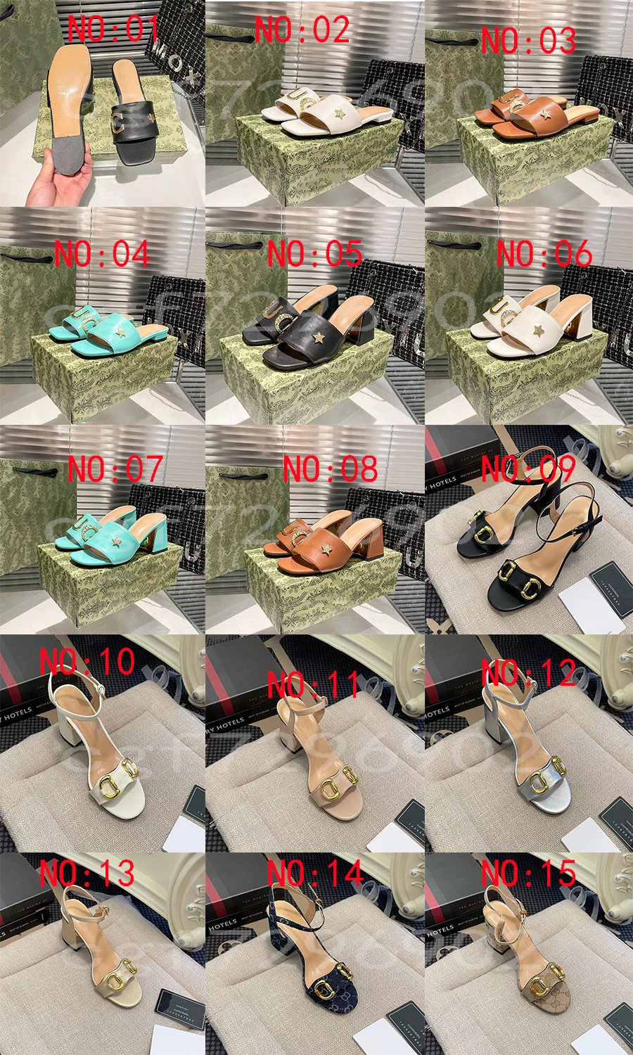 المصمم الأوروبي High Heels Women's Sandals Shoes Dress Slippers المستوردة من الجلود الأصلية أنثى أنثى الأزياء المطاطية 2023 جودة جديدة جيدة