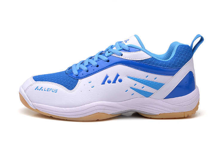 New Badminton Shoes Womens Mens Comfortable Training Shoes Anti Slip Youth Tennis Shoes Yellow Blue White Sports Sneakers