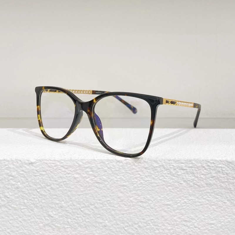 Yüksek kaliteli moda yeni lüks tasarımcı güneş gözlükleri xiaoxiang'ın aynı plakası düz siyah inci, kadınlar için düz hafif bir gözlük çerçevesi ile eşleşebilir 3441