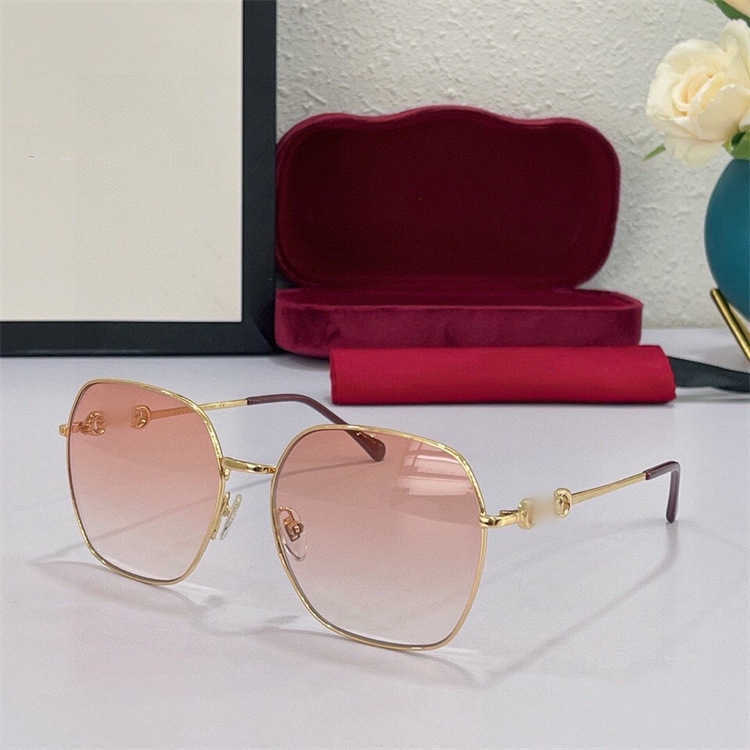 Designer de luxe 2023 New G Family Chaoins Ni Same des lunettes de soleil de boucle personnalisées pour femmes pour femmes GG0882