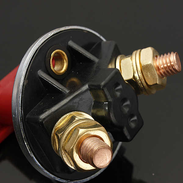 New 12V 24V Red 2Key Cut Off Battery Main Kill Switch Vehicle Car Modify Isolator Disconnector Truck Boat Auto Car Power Switch 300A