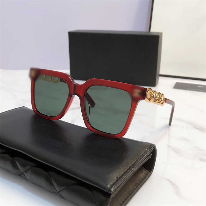 新しい豪華なデザイナーモデル香ばしい四角いチェーンレギーサングラスnet red small sunglasses ch0741の同じモデル