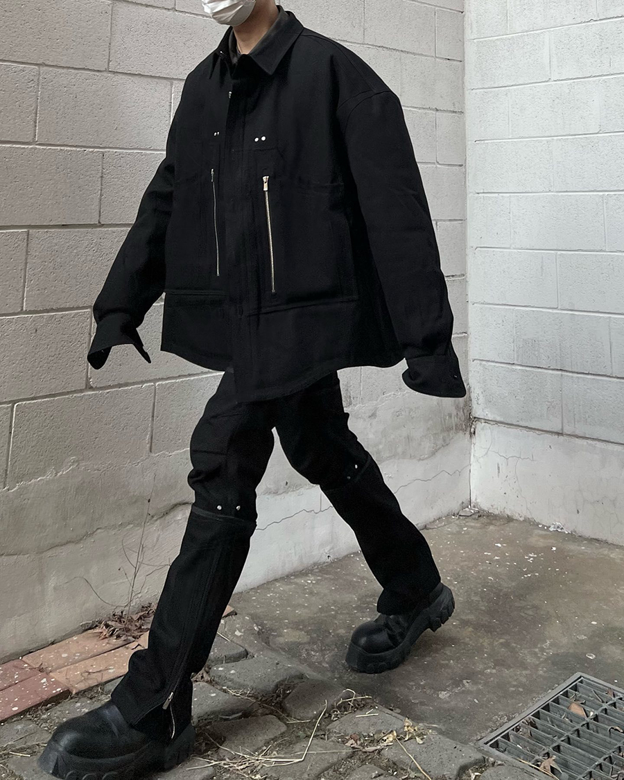 힙합 재킷 두꺼운 겉옷 남성 오염 된 검은 코트 남자 패션 코트 캐주얼 큰 크기 캐주얼 탑