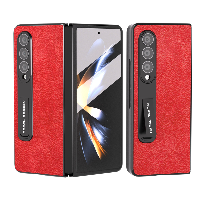 Роскошная сплошная кожа Vogue Phone Case для Samsung Galaxy Folding z Fold3 Fold4 Fold5 5G Прочная тонкая полная защитная личи