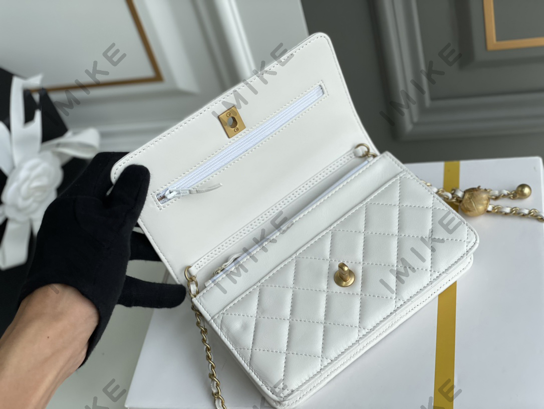 Designer Bag Mirror Quality CF Bag Golden Ball Wealth Bag Fashion Läder Mini Bag Card Bag Wallet